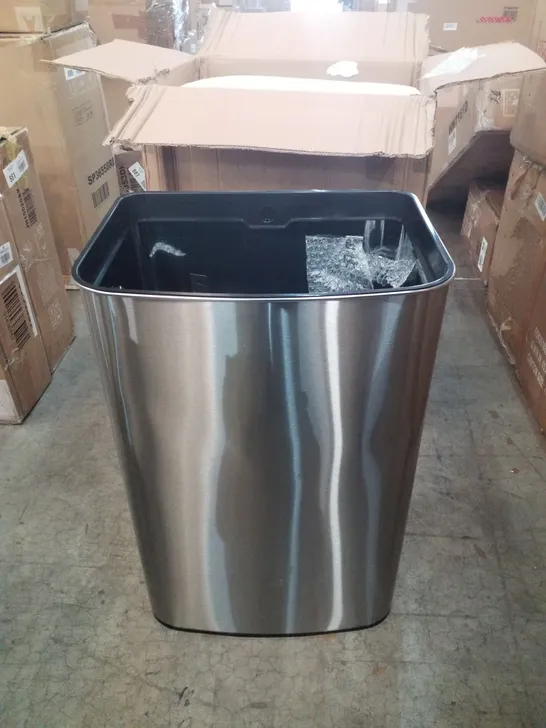 BOXED STAINLESS STEEL BIN