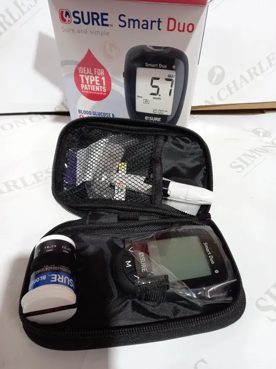 SURE SMART DUO BLOOD GLUCOSE & B-KETONE MONITORING SYSTEM 