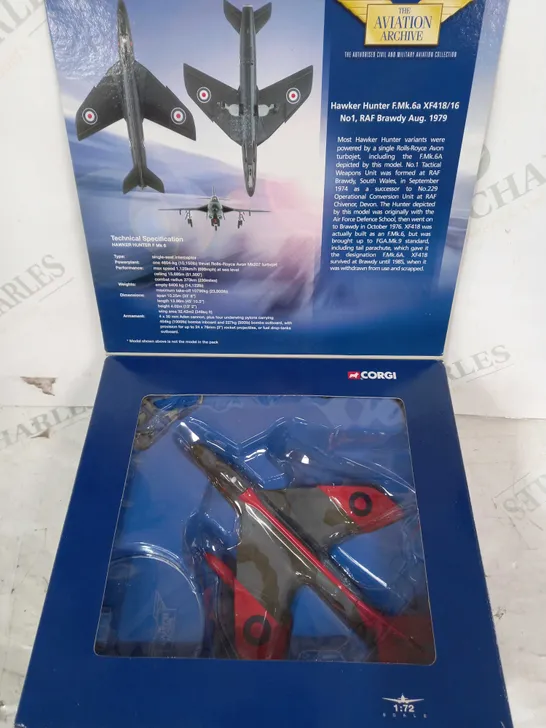 CORGI THE AVIATION ARCHIVE AA32702 1:72 SCALE HAWKER HUNTER F.MK.6A MODEL