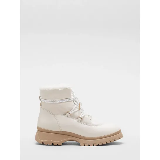 MODA IN PELLE ZERMATT BOOTS - OFF WHITE, SIZE 5