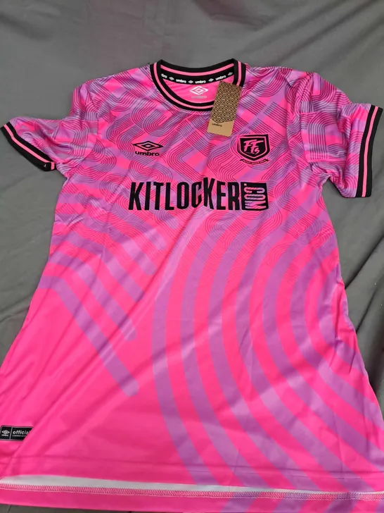 UMBRO FILTHY FELLAS FOOTBALL SHIRT 2 IN PINK - LARGE