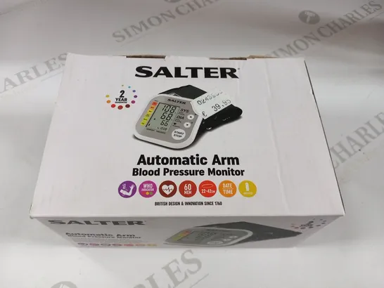 BOXED SALTER AUTOMATIC ARM BLOOD PRESSURE MONITOR