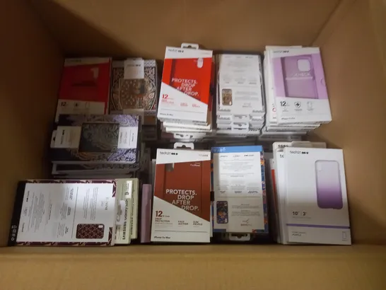 LARGE QUANTITY OF ASSORTED BRAND NEW TECH 21 MOBILE PHONE CASES 