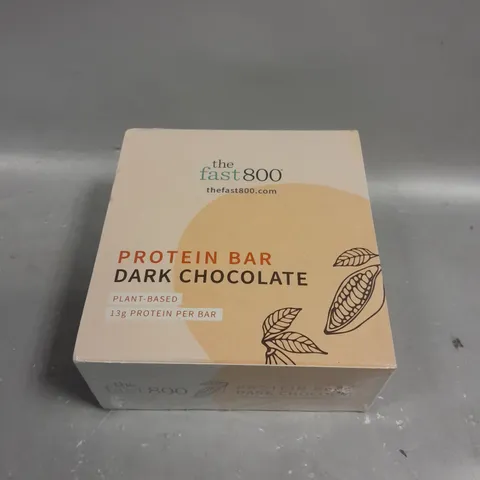 SEALED THE FAST 800 DARK CHOCOLATE PROTEIN BARS - 12 X 45G 