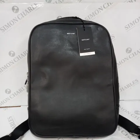 MATT & NAT LAPTOP BACKPACK IN BLACK 