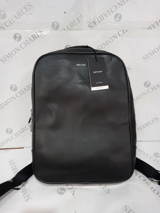 MATT & NAT LAPTOP BACKPACK IN BLACK 