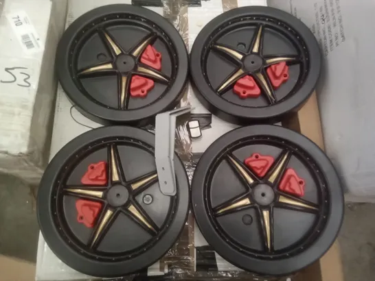 BOX CONTAINING 4 LED WHEELS 