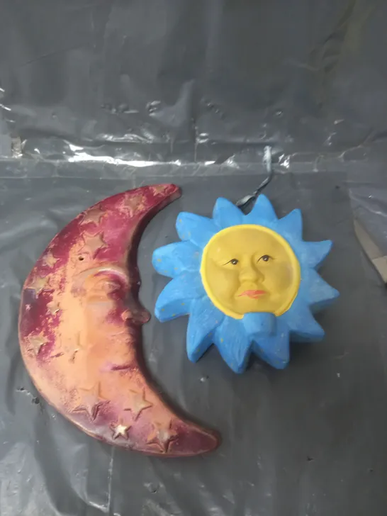 UNBOXED SUN AND MOON GARDEN ORNAMENTS