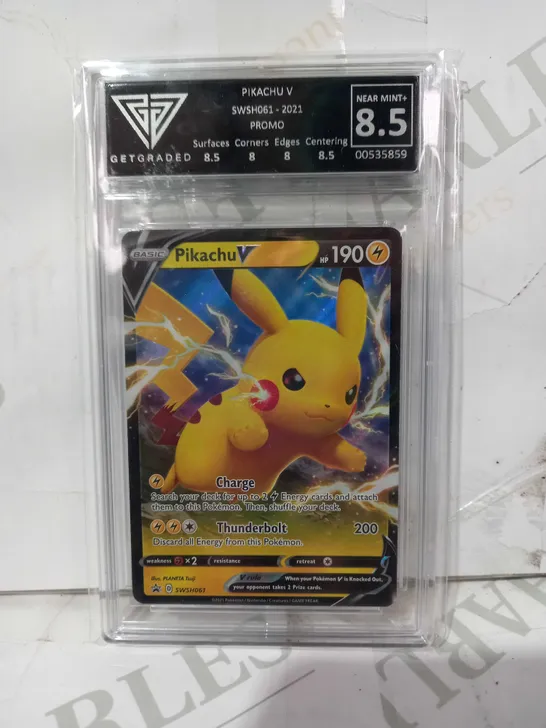 POKÉMON FRAMED AND RATED TRADING CARD - PIKACHU V