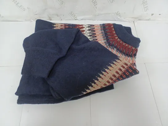 WHITE STUFF JUMPER IN NAVY SIZE UK 22