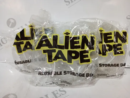 3 ROLLS OF ALIEN TAPE IN REUSABLE STORAGE BAGS