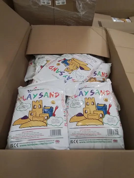 PALLET OF APPROXIMATELY 20 BAGS OF CHILDRENS PLAY SAND 