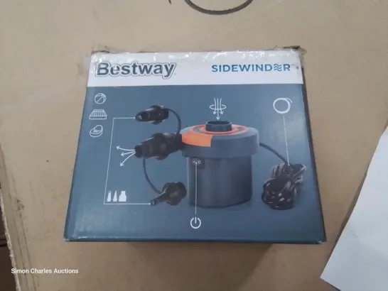 BOXED BESTWAY SIDEWINDER ELECTRIC AIR PUMP