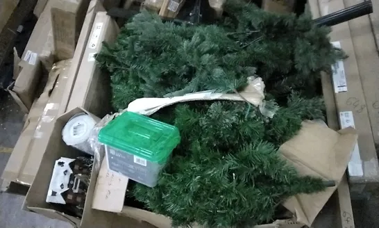 PALLET OF ASSORTED CHRISTMAS DECORATIONS