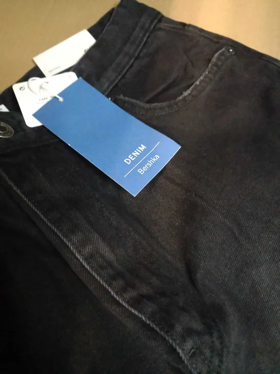 BERSHKA BLACK JEANS - SIZE 12