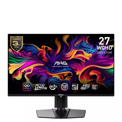 BOXED MSI MAG 271QPX QD-OLED E2 27-INCH, WQHD, 240HZ, ADAPTIVE-SYNC GAMING MONITOR