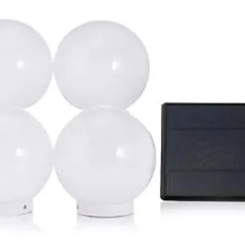 OUTLET LUMINOUS SET OF 4 SOLAR GLOBE STAKES