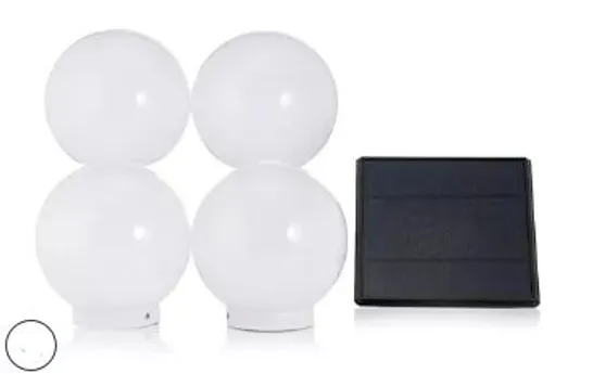 OUTLET LUMINOUS SET OF 4 SOLAR GLOBE STAKES