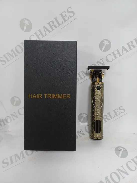 BOXED WIRELESS HAIR TRIMMER IN BRASS 