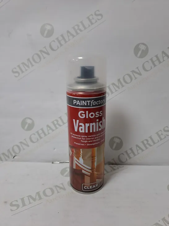 APPROXIMETLY 24 PAINT FACTORY SPRAY VARNISH IN CLEAR 250ML 