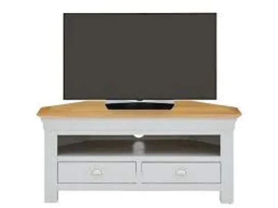 BOXED GRADE 1 SEATTLE GREY/OAK CORNER TV UNIT  RRP £309