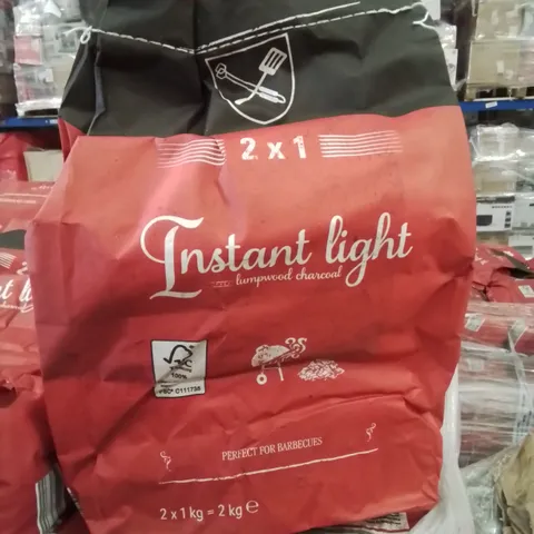 A PALLET TO CONTAIN APPROXIMATELY 130 X 2 IN 1 INSTANT LIGHT CHARCOAL BAGS 