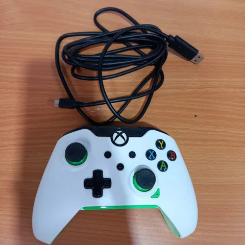 PDP NEON WHITE XBOX WIRED CONTROLLER