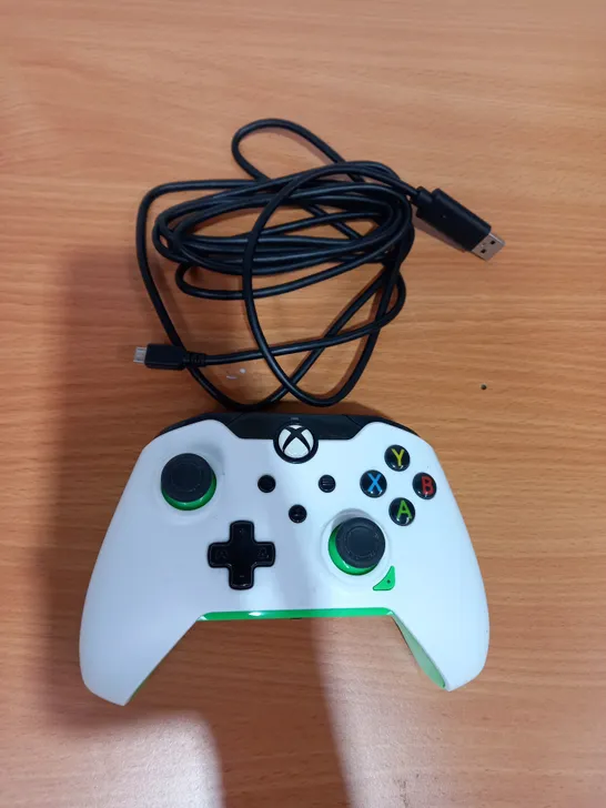 PDP NEON WHITE XBOX WIRED CONTROLLER