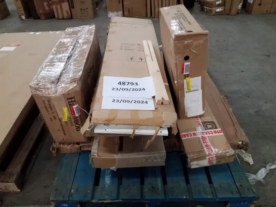 PALLET OF ASSORTED FLATPACK FURNITURE PARTS 