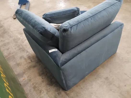 DESIGNER CORNER SOFA PIECE WITH CUSHIONS IN TEAL