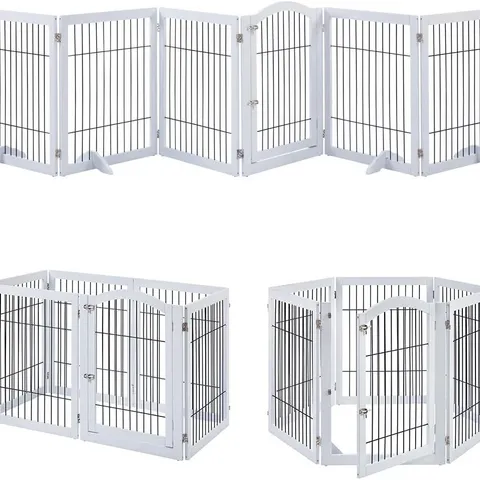 BRAND NEW BOXED SIX PANEL PET GATES - WHITE (1 BOX)