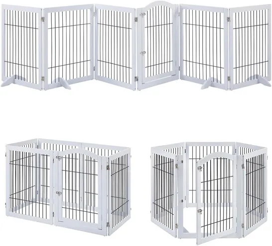 BRAND NEW BOXED SIX PANEL PET GATES - WHITE (1 BOX)