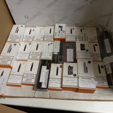 LOT OF APPROXIMATELY 20 E-CIGARATTES TO INCLUDE VOOPOO VINCI X II, AND VOOPOO DRAG X ETC.