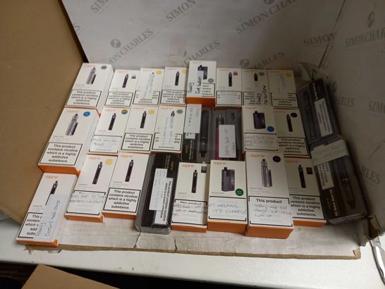LOT OF APPROXIMATELY 20 E-CIGARATTES TO INCLUDE VOOPOO VINCI X II, AND VOOPOO DRAG X ETC.