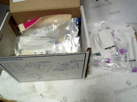 BOX OF APPROXIMATELY 40 COVID-19 TEST KITS