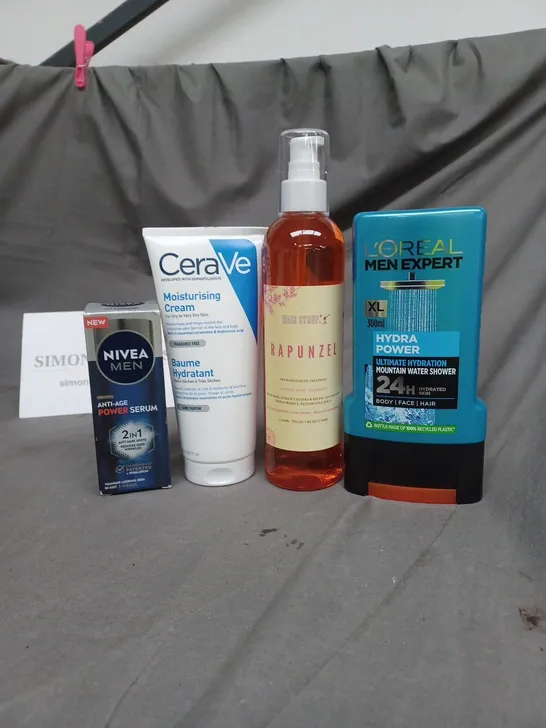 APPROXIMATELY 20 ASSORTED COSMETIC PRODUCTS TO INCLUDE NIVEA MEN MOISTURISER, CERAVE MOISTURISING CREAM, AND L'OREAL SHOWER GEL