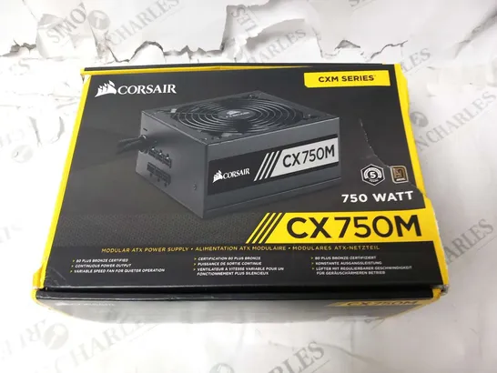 BOXED CORSAIR CXM SERIES 750 WATT CX750M MODULAR ATX POWER SUPPLY