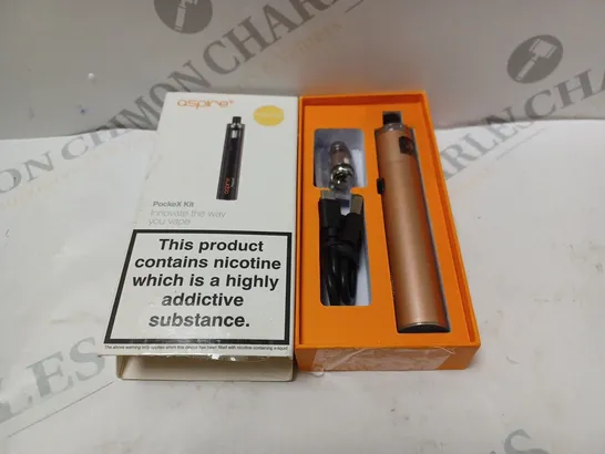 BOXED ASPIRE POCKEX KIT E-CIGARETTE ROSE GOLD