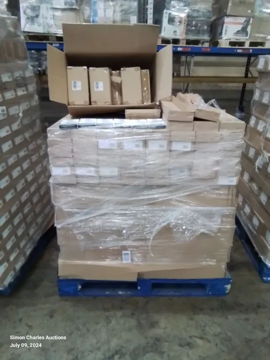 PALLET CONTAINING APPROXIMATELY  12 SAMSUNG GALAXY A22 CASES 15 BOXES OF STEREO SPLITTERS, 40 BOXES OF PAMPAS STEMS AND 23 BOXES OF INDIVIDUAL STEM SUNFLOWERS 