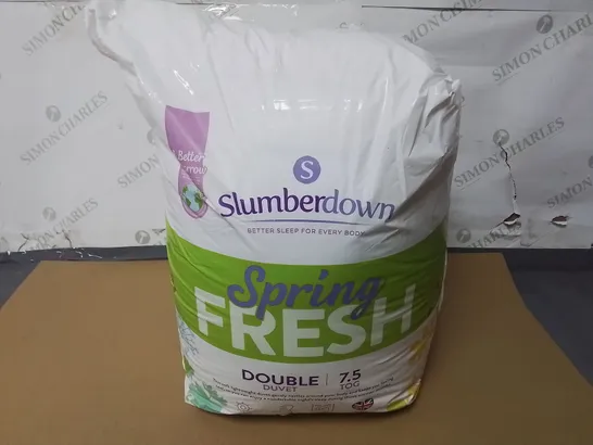 BAGGED SLUMBERING SPRING FRESH DOUBLE DUVET 7.5 TOG