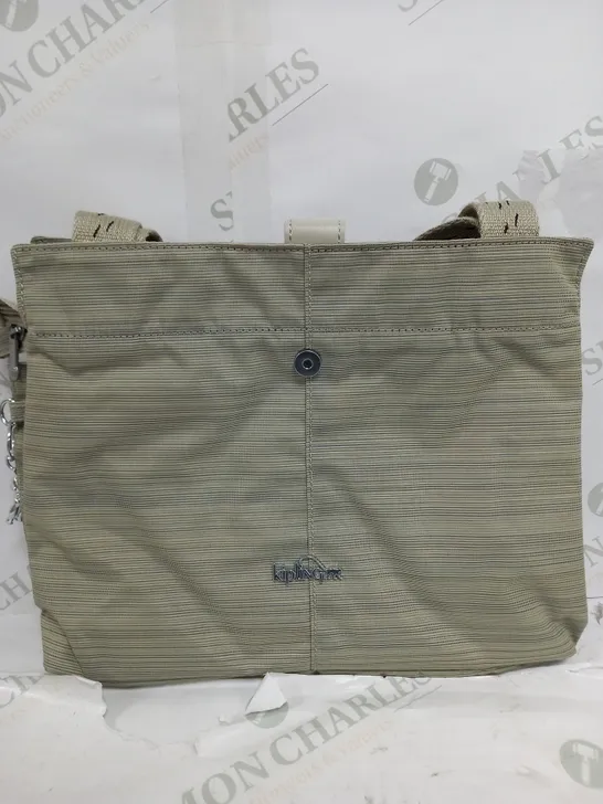 KIPLING BRUSHED GREEN HAND BAG