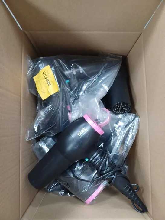 BOXED LOT OF APPROXIMATELY 10 SSB HAIRDRYERS