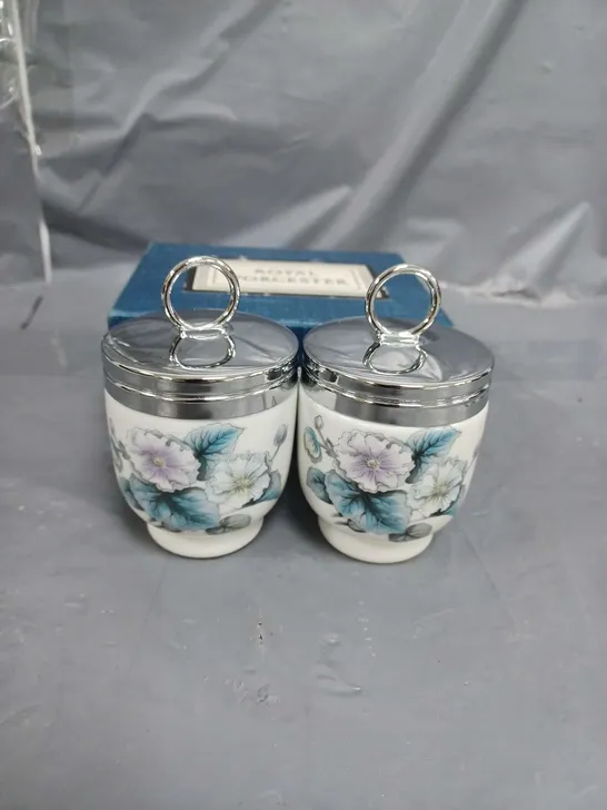 SET OF 2 ROYAL WORCESTER EGG CODDLERS