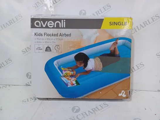 BOXED AVENLI KIDS FLOCKED AIRBED