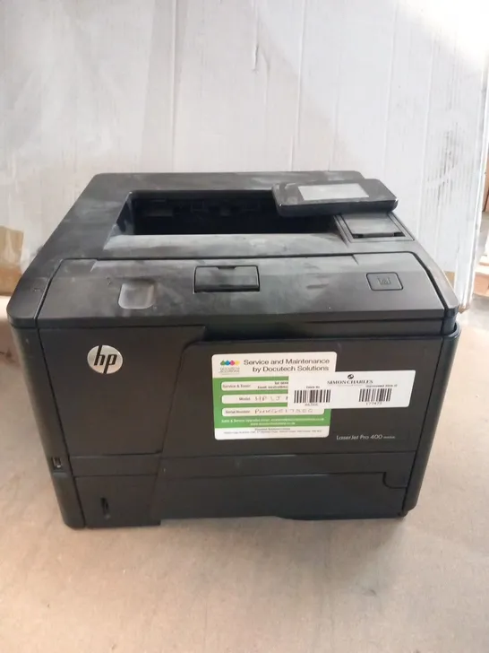 HP LASERJET PRO 400 M401DN A4 MONO DUPLEX LASER PRINTER - ETHERNET & USB - CF278A