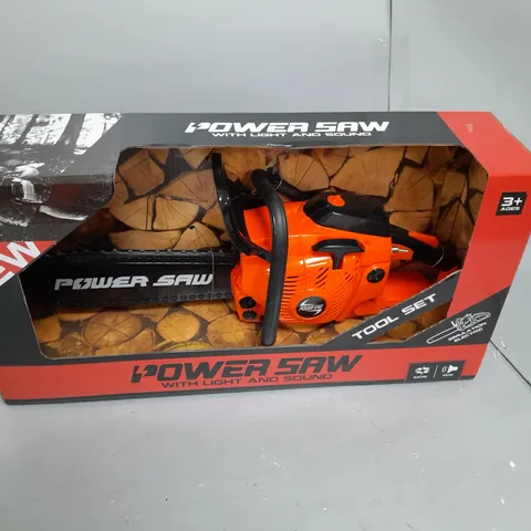 BOXED TOY POWER SAW WITH LIGHTS & SOUND