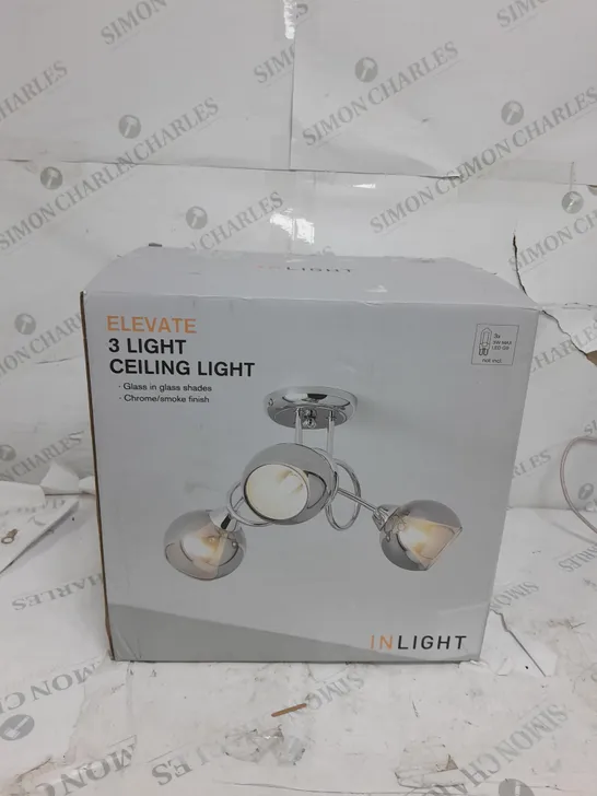 BOXED ELEVATE 3 LIGHT CEILING LIGHT