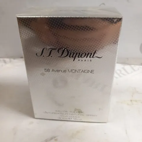 BOXED S.T. DUPONT 58 AVENUE MONTAIGNE EAU DE TOILETTE 30ML