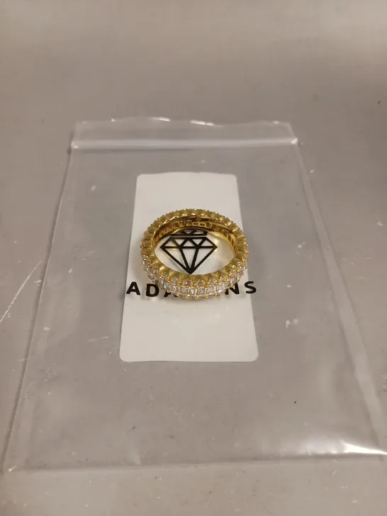 ADAMANS GOLD BAND RING 