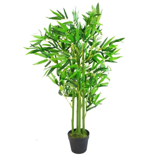 BOXED FAUX WHITE FICUS TREE PLANT IN POT LINER 120cm (1 BOX)